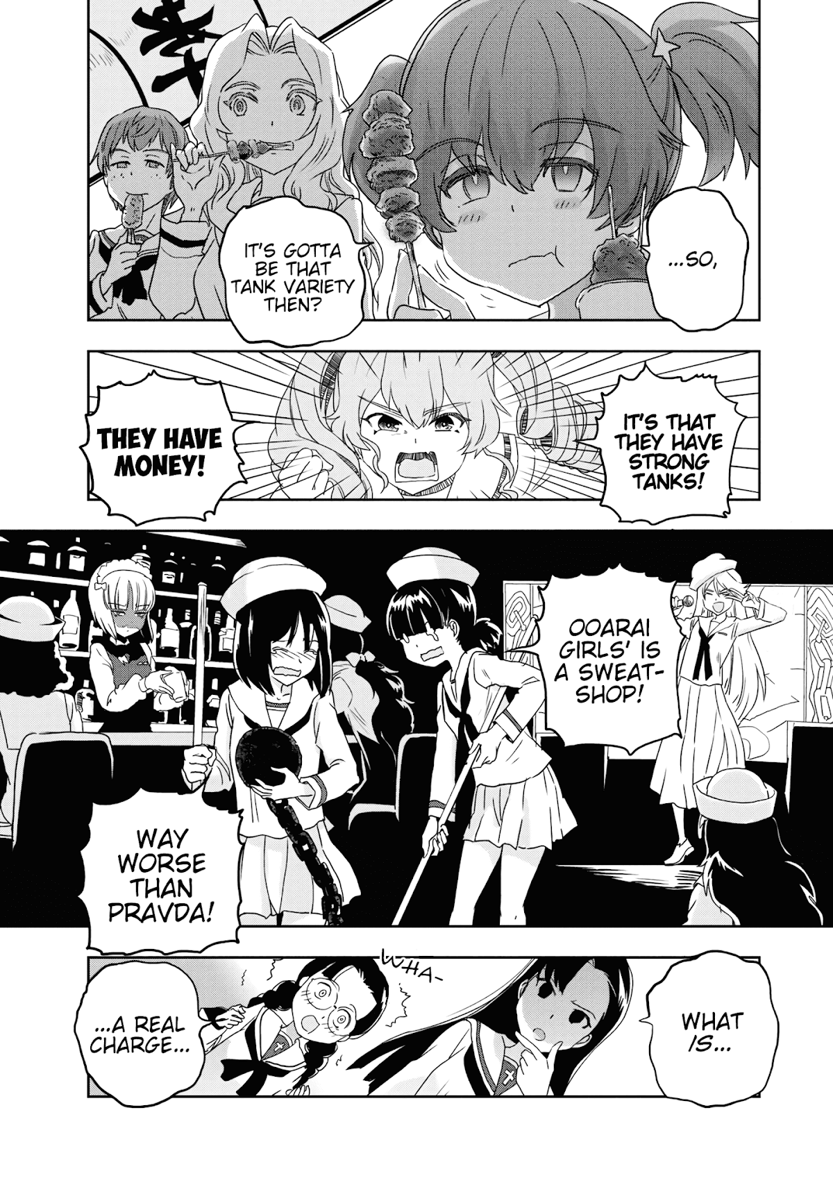 Girls & Panzer - Ribbon no Musha Chapter 54 page 33 - Chapter 54: Infiltrating the Ooarai Girls' Academy Ship (Part 2)