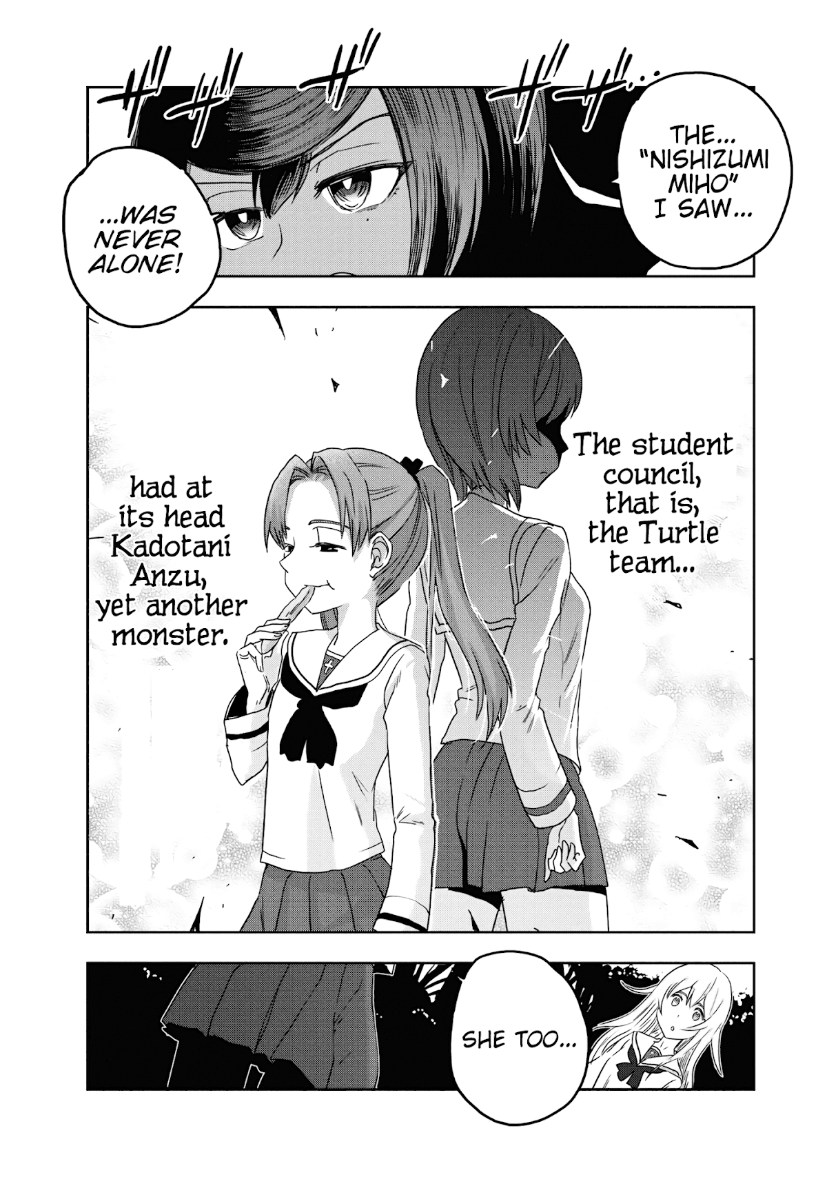 Girls & Panzer - Ribbon no Musha Chapter 54 page 35 - Chapter 54: Infiltrating the Ooarai Girls' Academy Ship (Part 2)