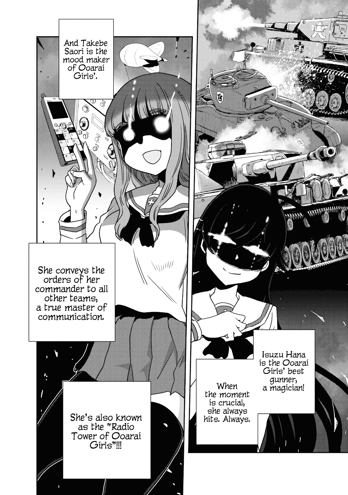 Girls & Panzer - Ribbon no Musha Chapter 55 page 14 - Chapter 55: Infiltrating the Ooarai Girls' Academy Ship (Part 3)