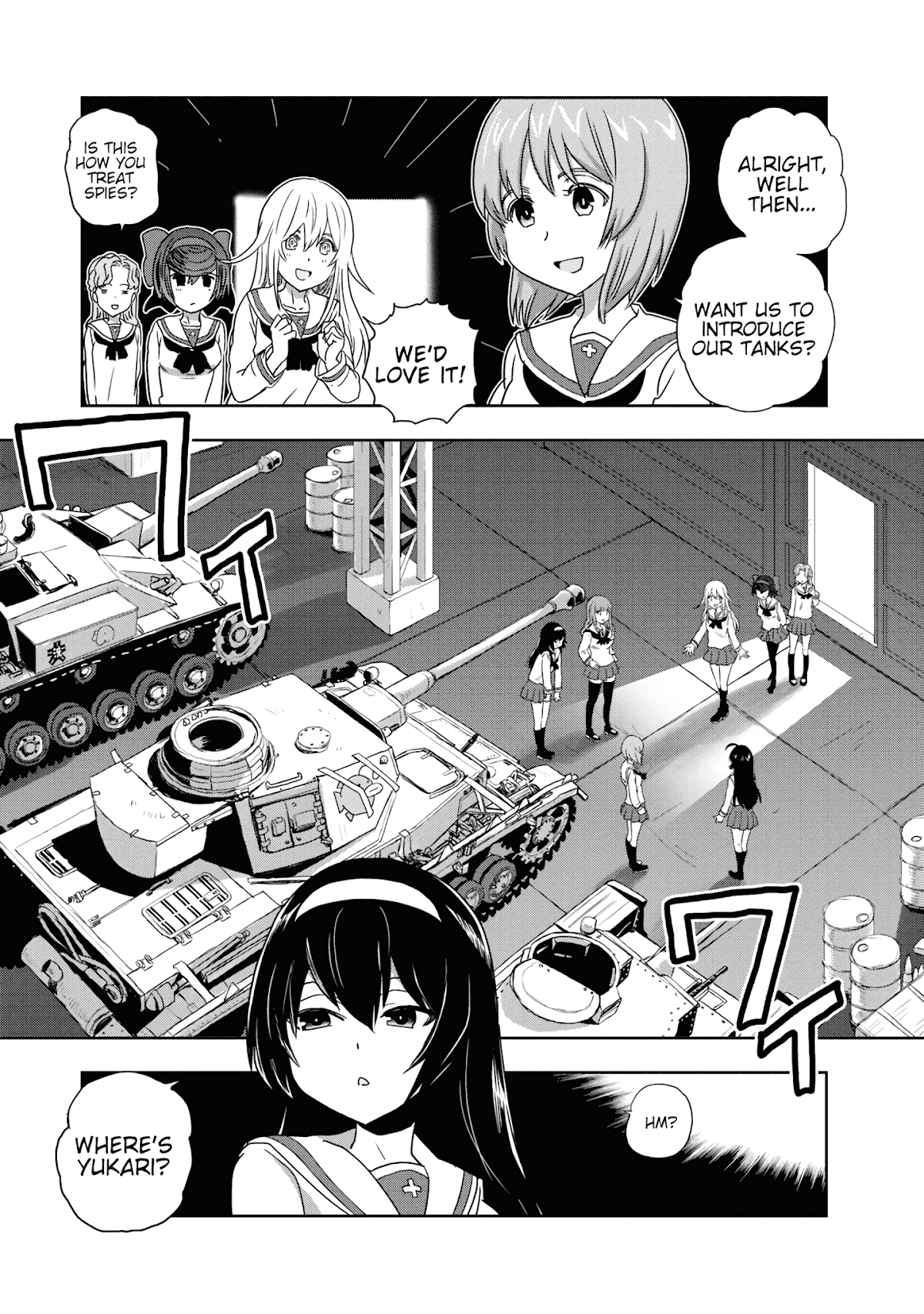 Girls & Panzer - Ribbon no Musha Chapter 55 page 17 - Chapter 55: Infiltrating the Ooarai Girls' Academy Ship (Part 3)
