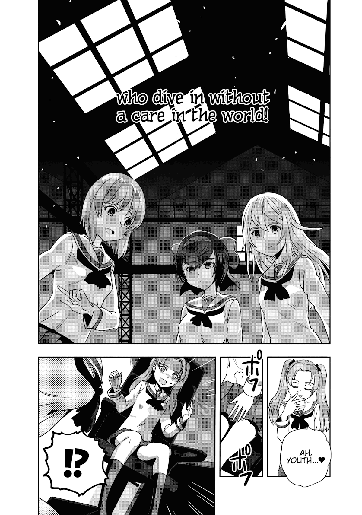 Girls & Panzer - Ribbon no Musha Chapter 55 page 28 - Chapter 55: Infiltrating the Ooarai Girls' Academy Ship (Part 3)