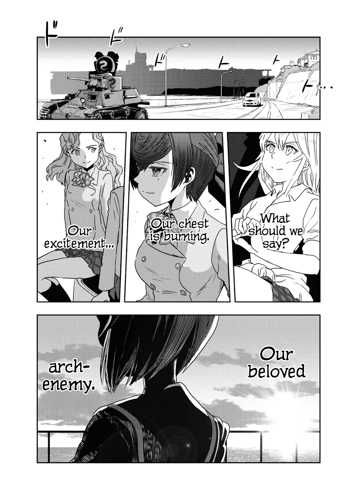 Girls & Panzer - Ribbon no Musha Chapter 55 page 34 - Chapter 55: Infiltrating the Ooarai Girls' Academy Ship (Part 3)