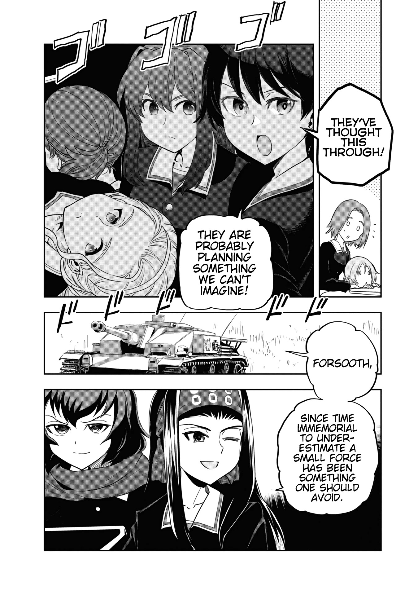 Girls & Panzer - Ribbon no Musha Chapter 57 page 12 - Chapter 57: The Showdown with Nishizumi Miho (Part 1)
