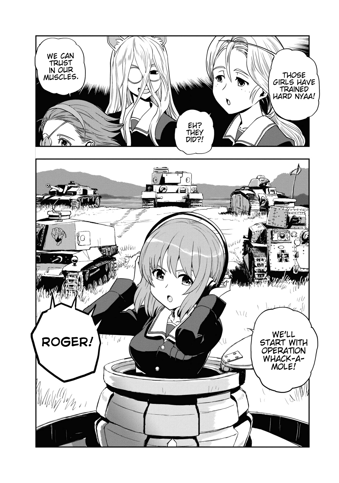 Girls & Panzer - Ribbon no Musha Chapter 57 page 14 - Chapter 57: The Showdown with Nishizumi Miho (Part 1)