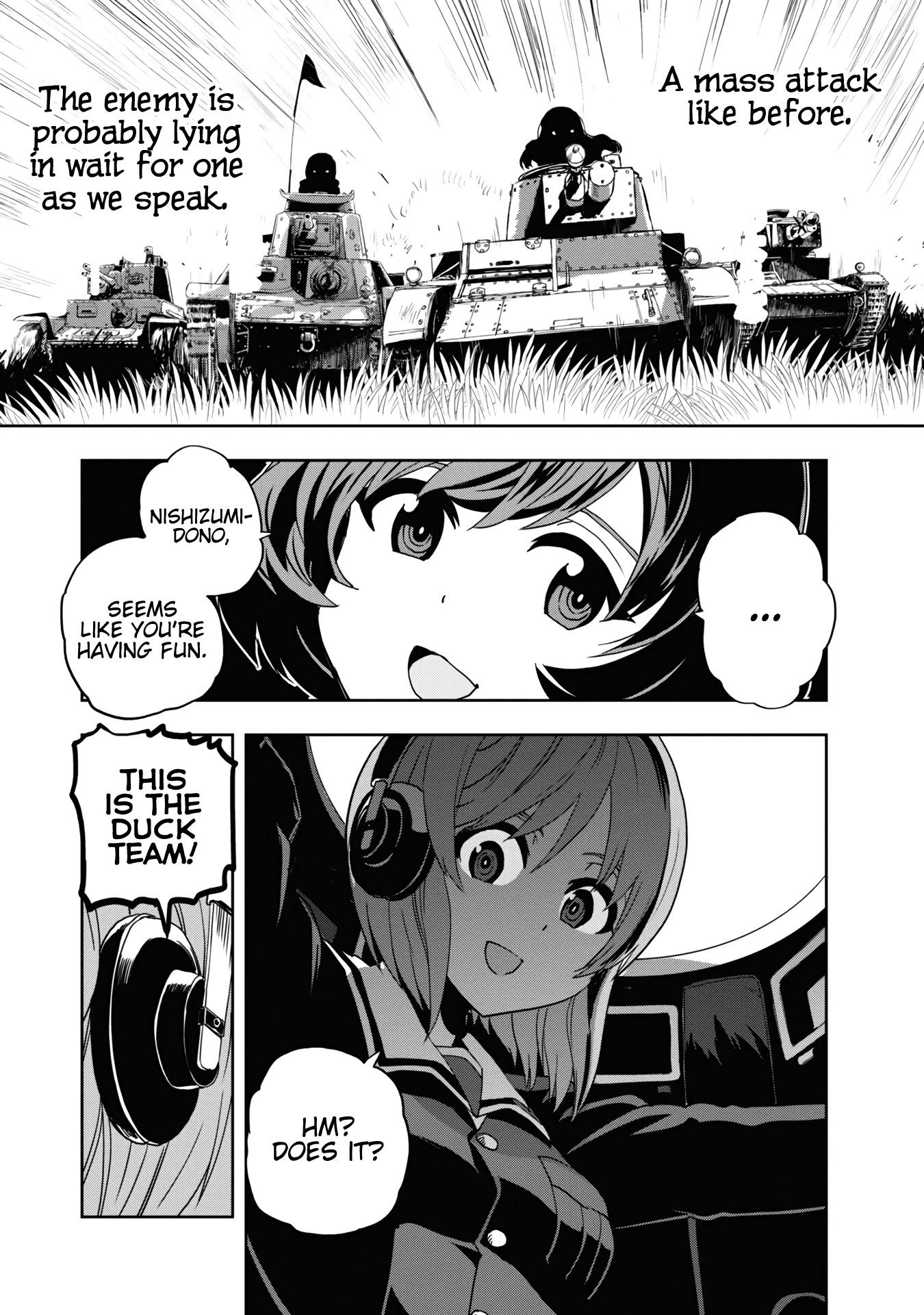 Girls & Panzer - Ribbon no Musha Chapter 59 page 13 - Chapter 59: The Showdown with Nishizumi Miho (Part 3)