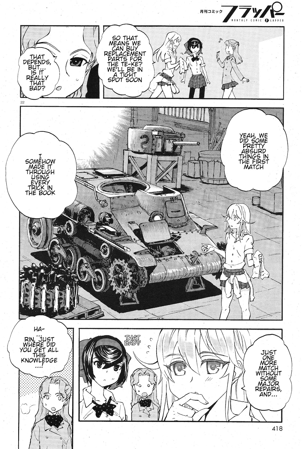 Girls & Panzer - Ribbon no Musha Chapter 7 page 21 - Chapter 7: Baptism Of Tankalation