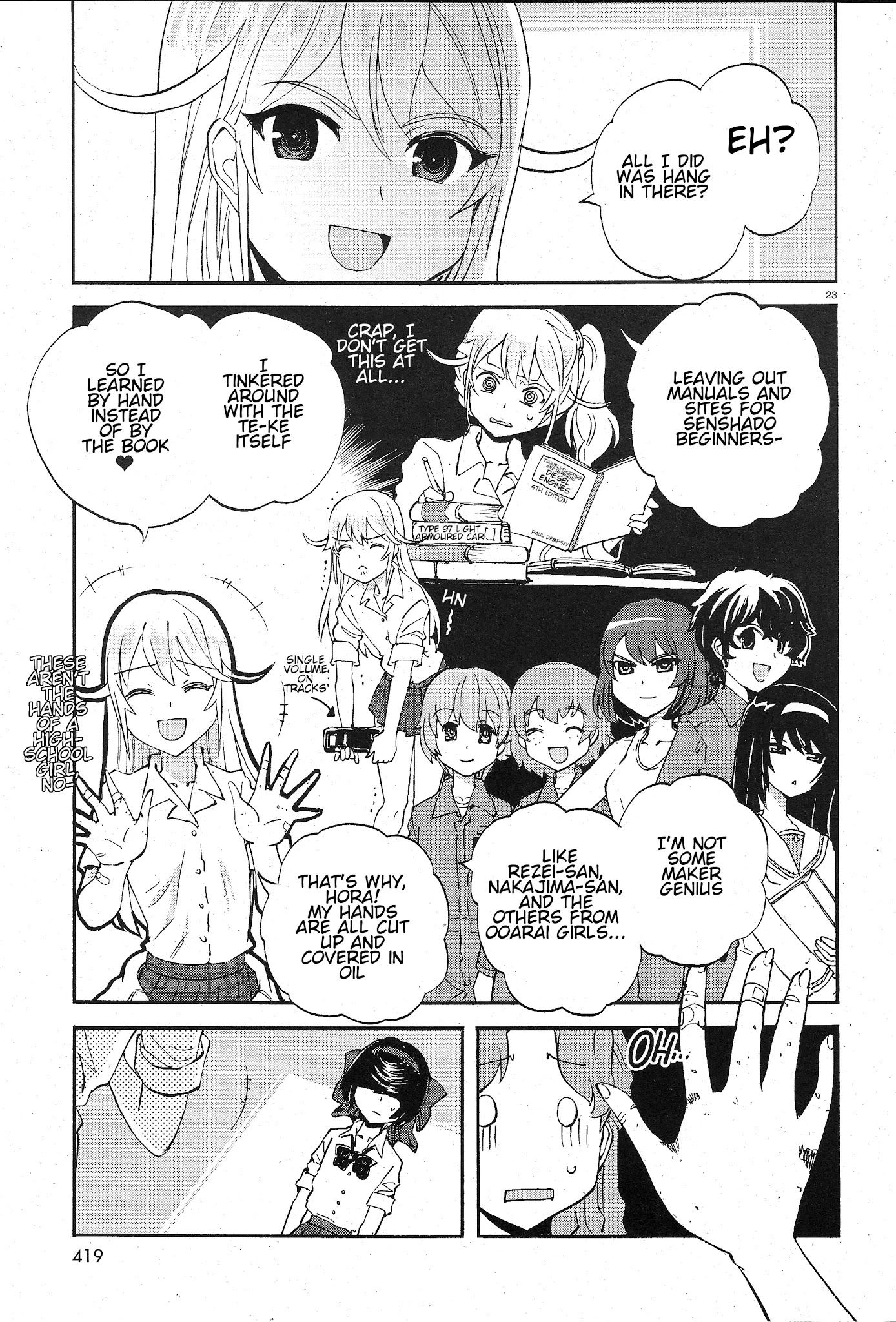 Girls & Panzer - Ribbon no Musha Chapter 7 page 22 - Chapter 7: Baptism Of Tankalation