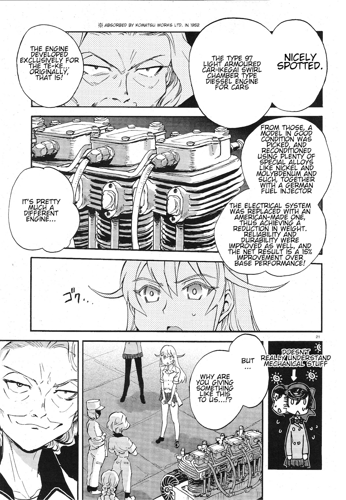 Girls & Panzer - Ribbon no Musha Chapter 8 page 21 - Chapter 8: Spiritual Sucessor