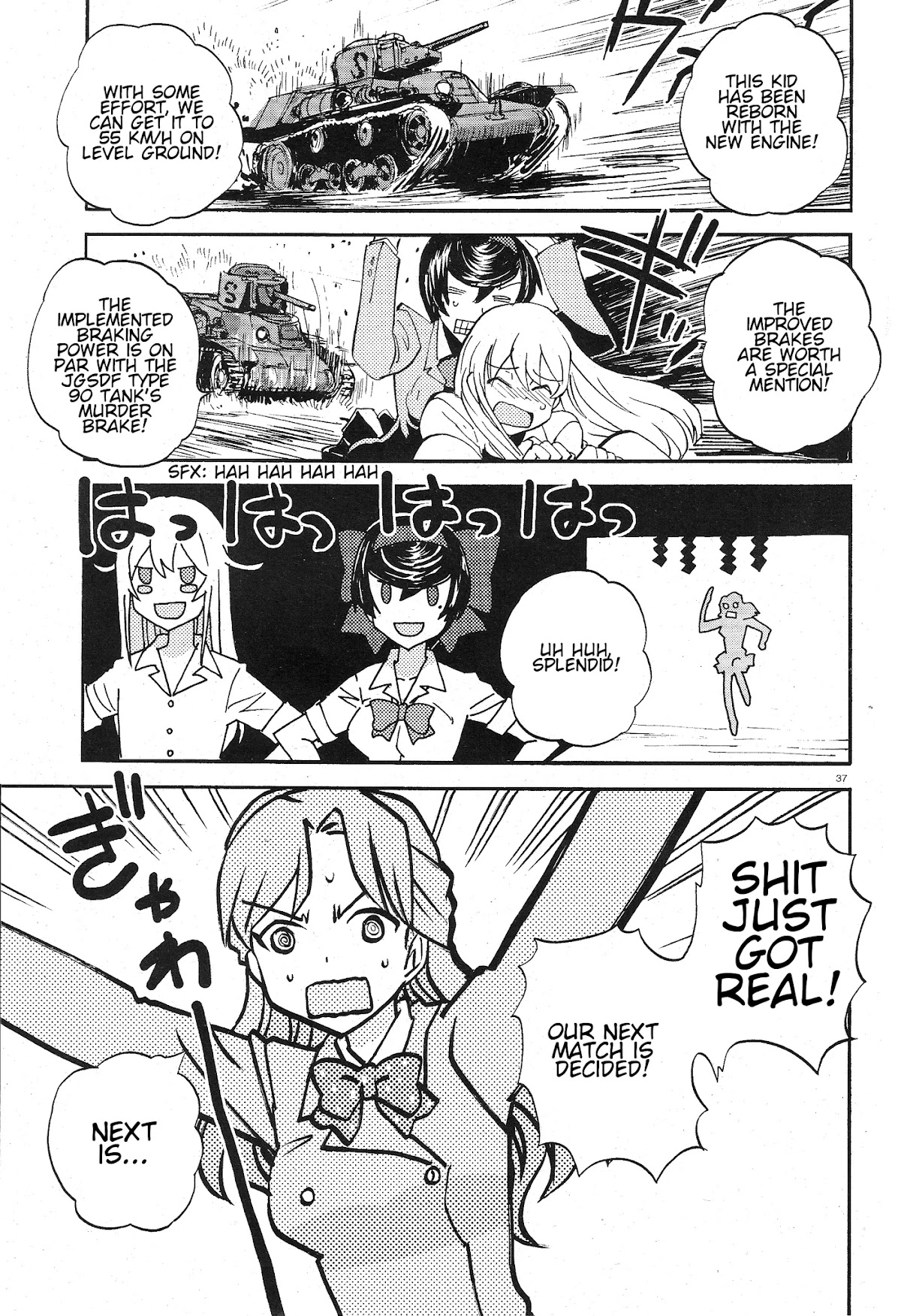 Girls & Panzer - Ribbon no Musha Chapter 8 page 37 - Chapter 8: Spiritual Sucessor
