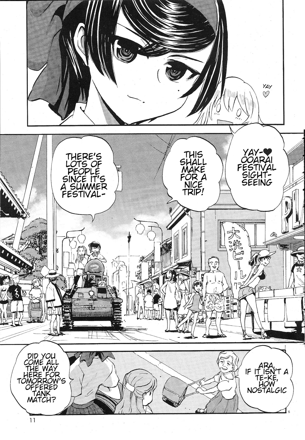Girls & Panzer - Ribbon no Musha Chapter 9 page 10 - Chapter 9: Ooarai, A late summer challenge