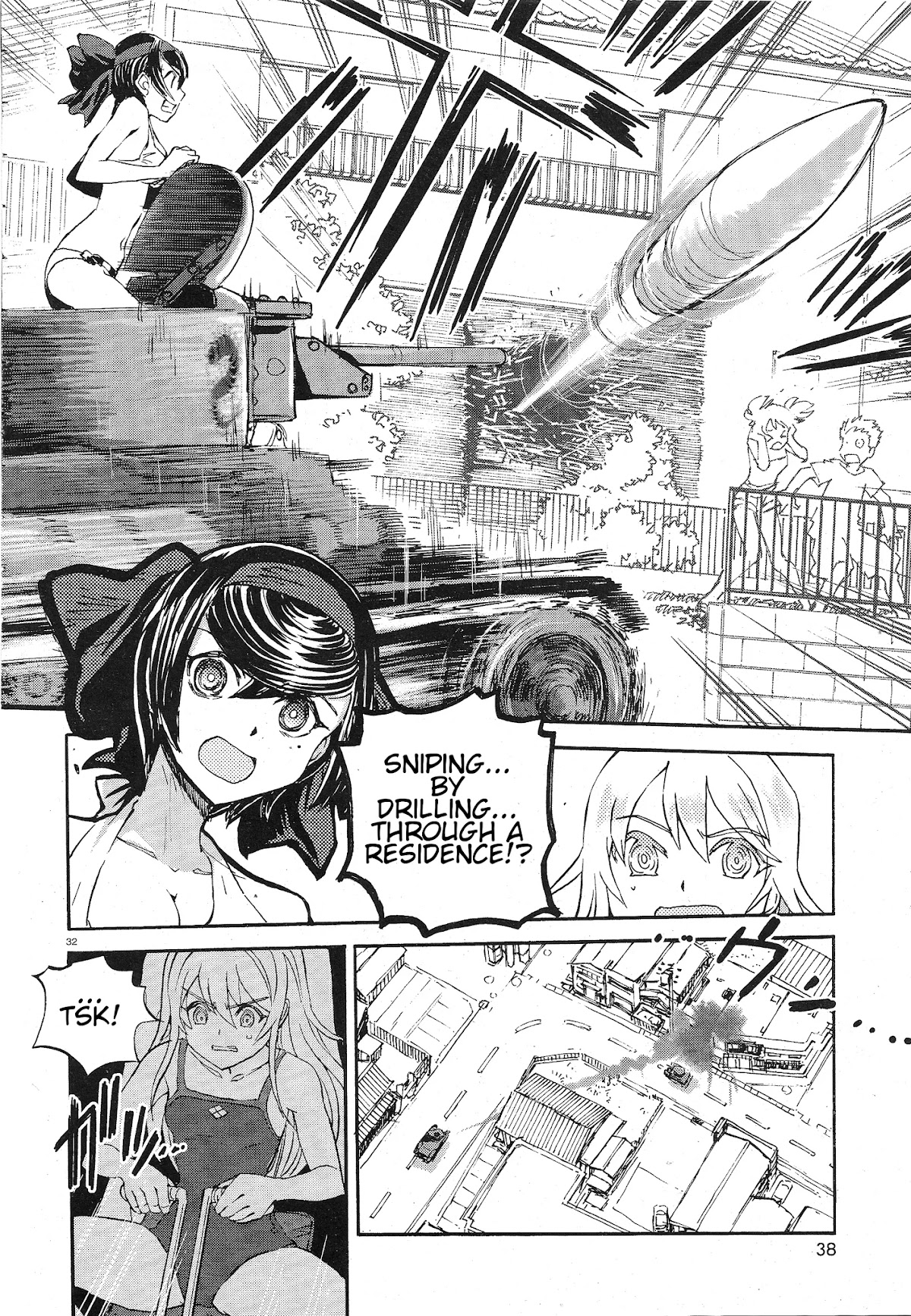 Girls & Panzer - Ribbon no Musha Chapter 9 page 36 - Chapter 9: Ooarai, A late summer challenge