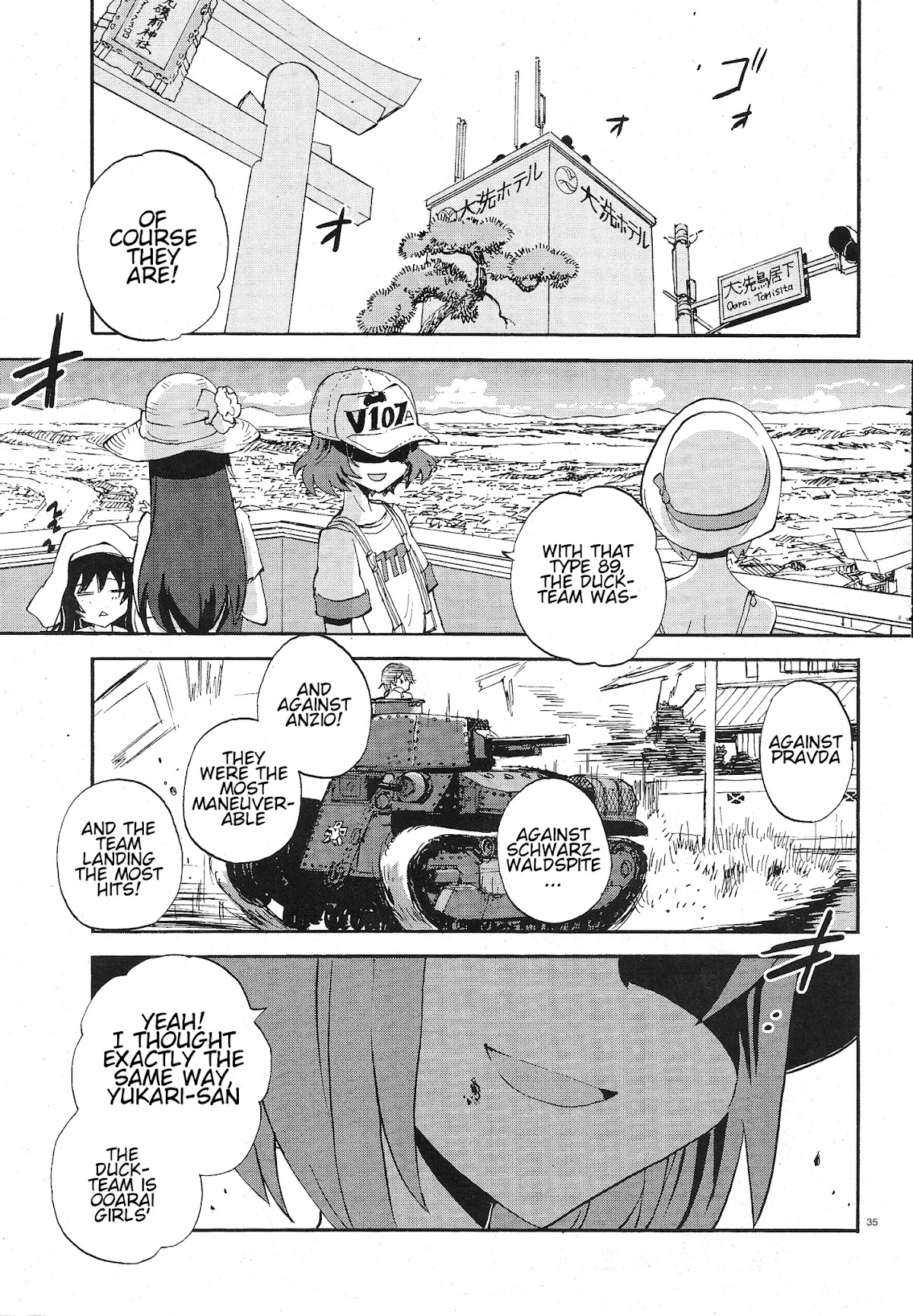 Girls & Panzer - Ribbon no Musha Chapter 9 page 39 - Chapter 9: Ooarai, A late summer challenge