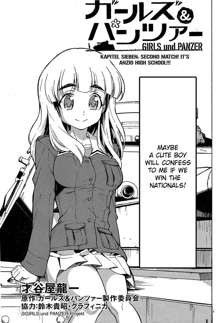 Girls & Panzer Chapter 7 page 1 - Chapter 7