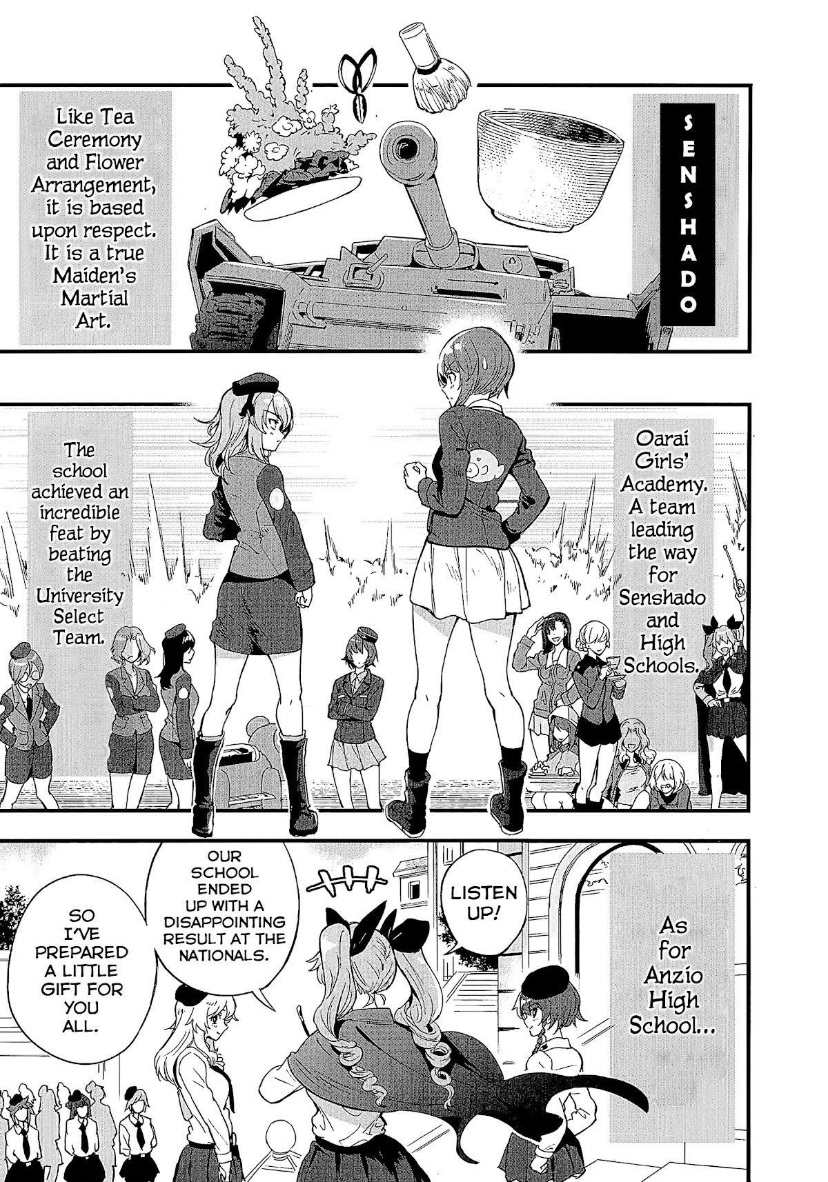 Girls und Panzer: Avanti! Anzio Koukou Chapter 1 page 5 - Chapter 1: Chapter 1 (HQ)