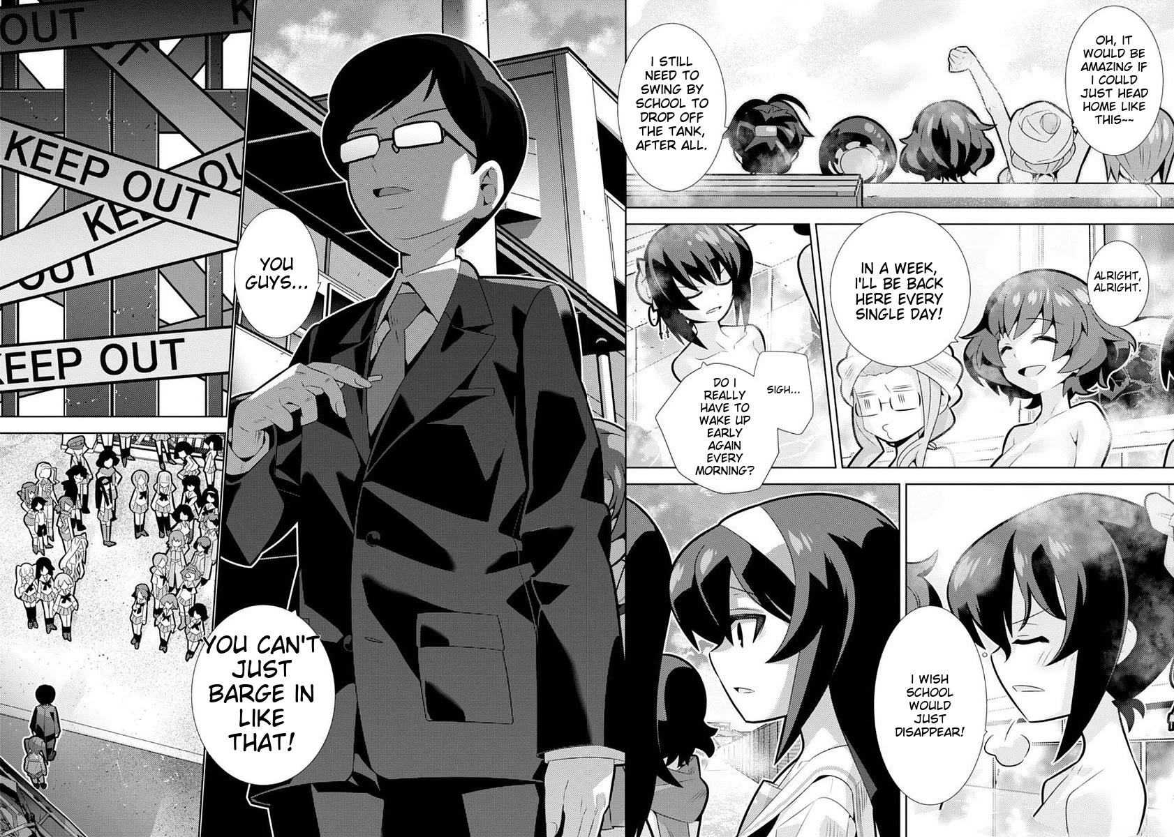 Girls und Panzer der Film Variante Chapter 7 page 11 - Chapter 7: Natural Hot Spring & Goemon Bath