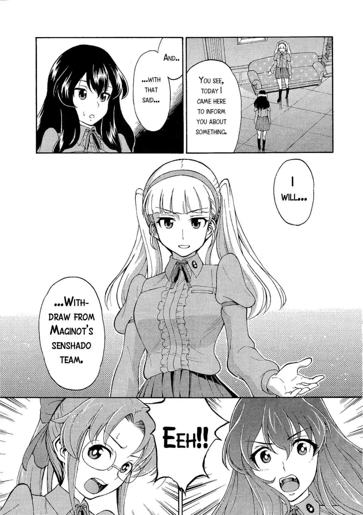 GIRLS und PANZER - Gekitou! Maginot-sen desu!! Chapter 4.5 page 22 - Chapter 4.5: Madeleine's Speech