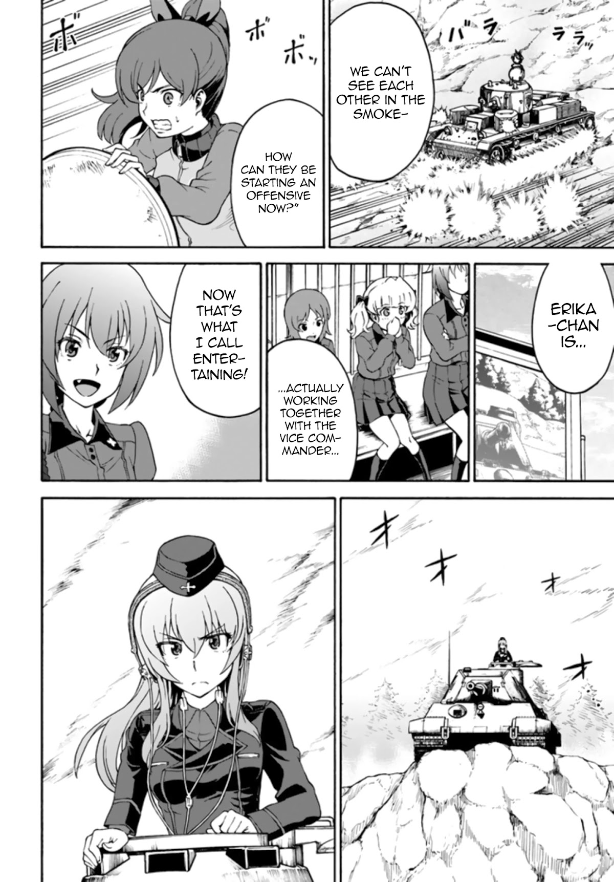 GIRLS und PANZER - phase.ERIKA Chapter 10 page 36 - Chapter 10: The T-28 and The BT-42 of Keizoku
