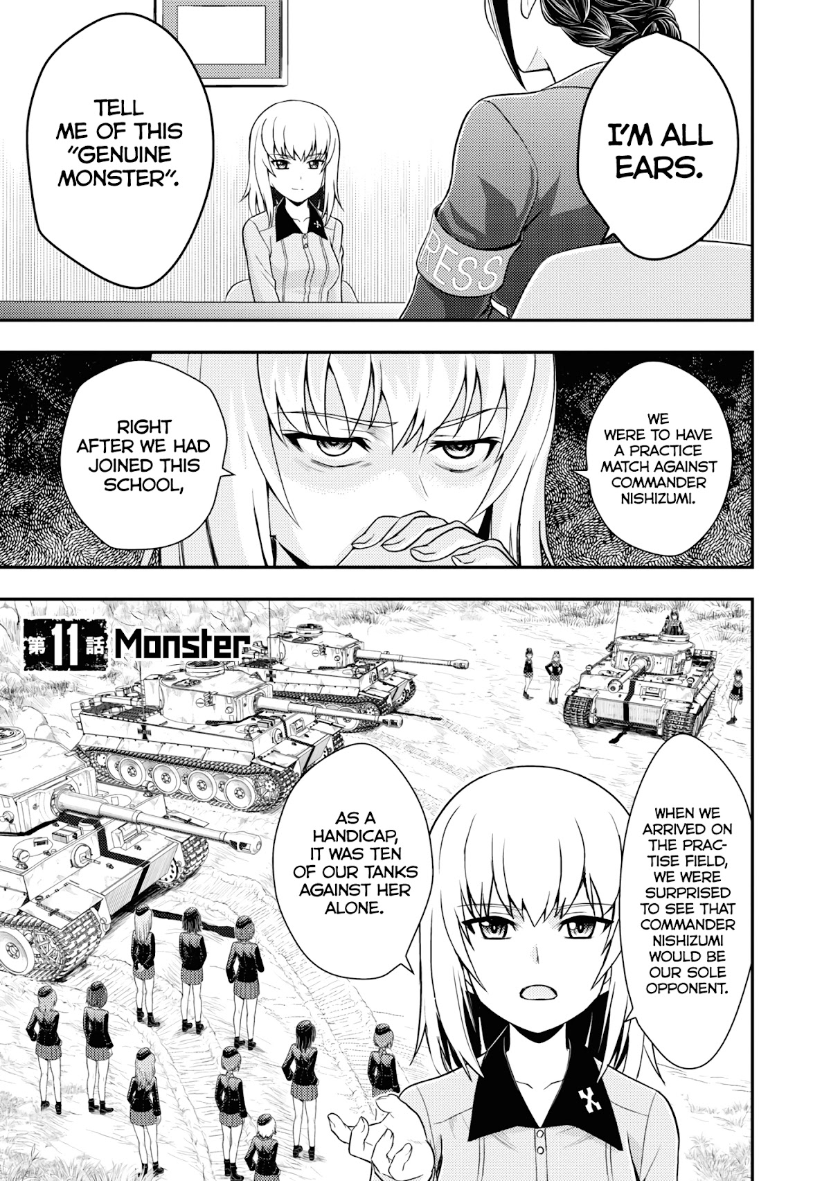 Girls und Panzer - Saga of Pravda Chapter 11 page 2 - Chapter 11: Monster