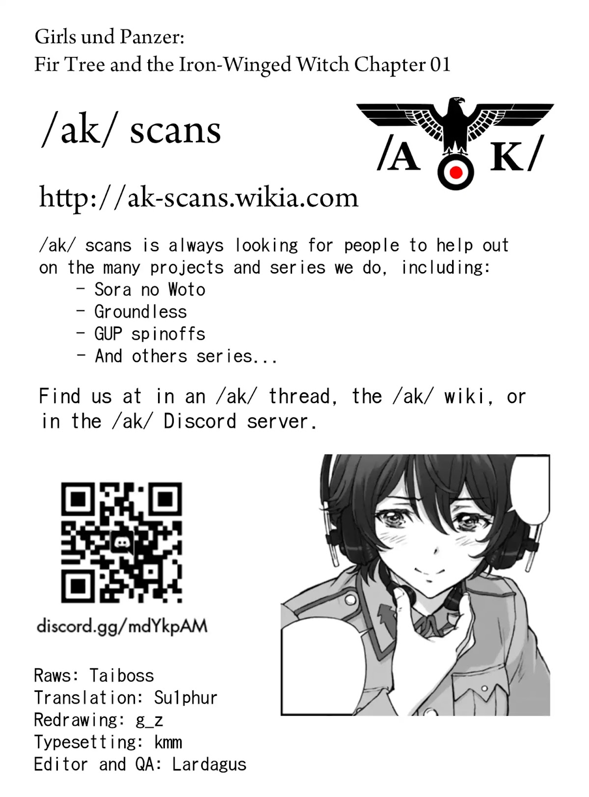 GIRLS und PANZER - The Fir Tree and the Iron-Winged Witch Chapter 1 page 7 - Chapter 1