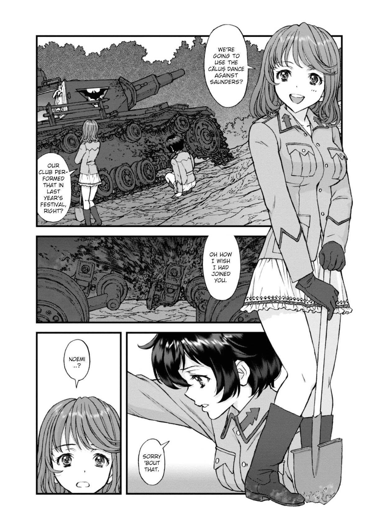 GIRLS und PANZER - The Fir Tree and the Iron-Winged Witch Chapter 13 page 1 - Chapter 13