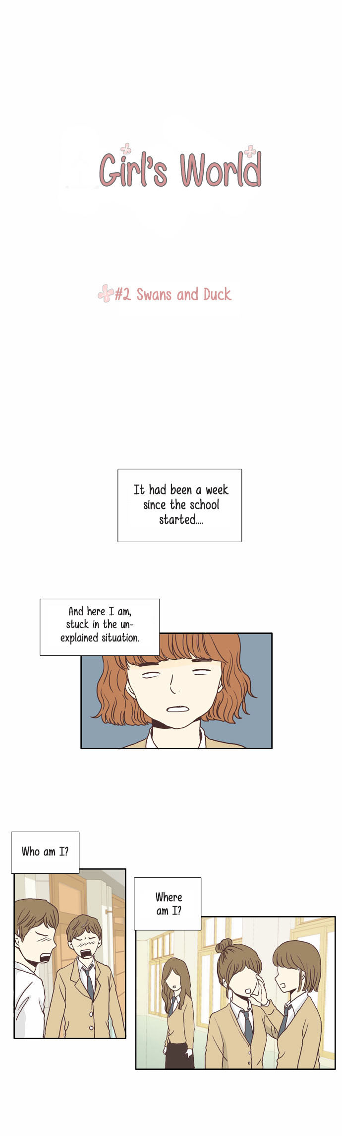 Girl's World Chapter 2 page 1 - Chapter 2 : The Duck and The Swans
