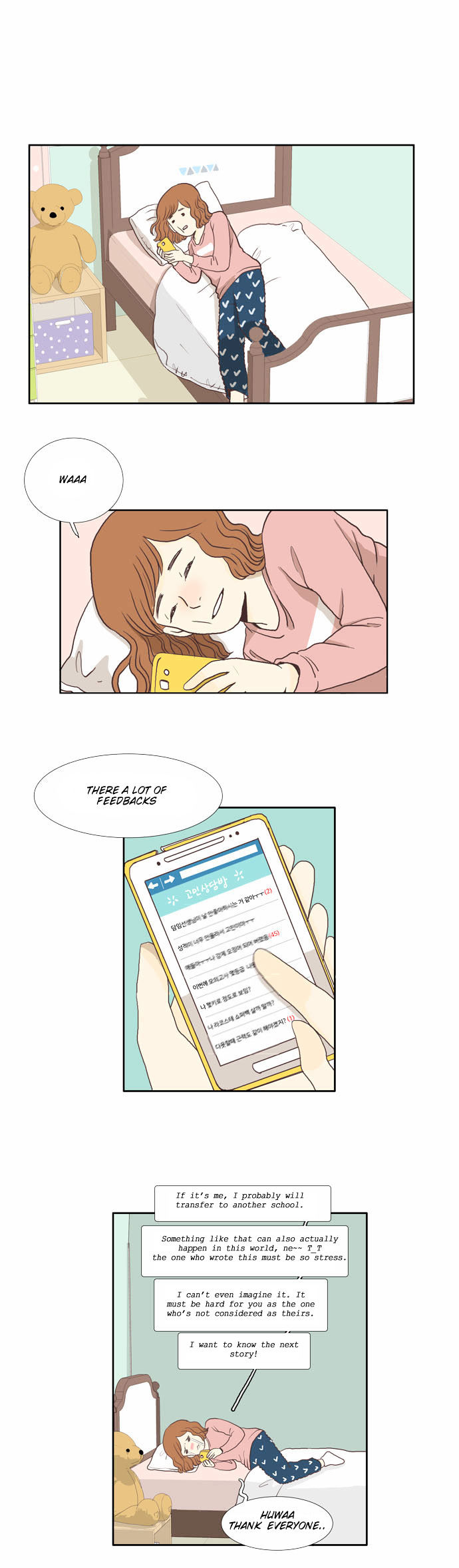Girl's World Chapter 3 page 1 - Chapter 3 : Don't look at me with that expression (1)