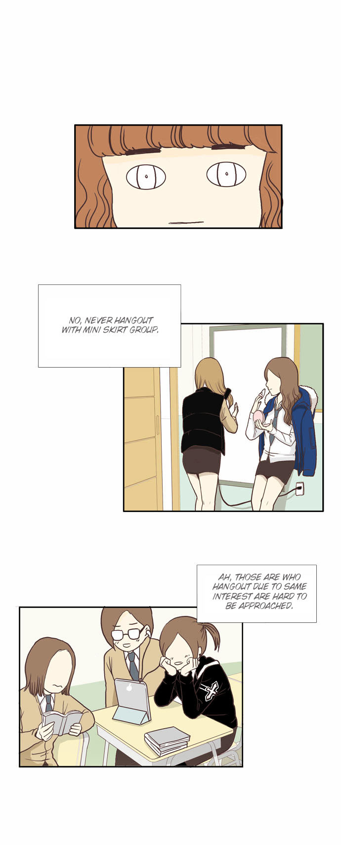 Girl's World Chapter 3 page 3 - Chapter 3 : Don't look at me with that expression (1)