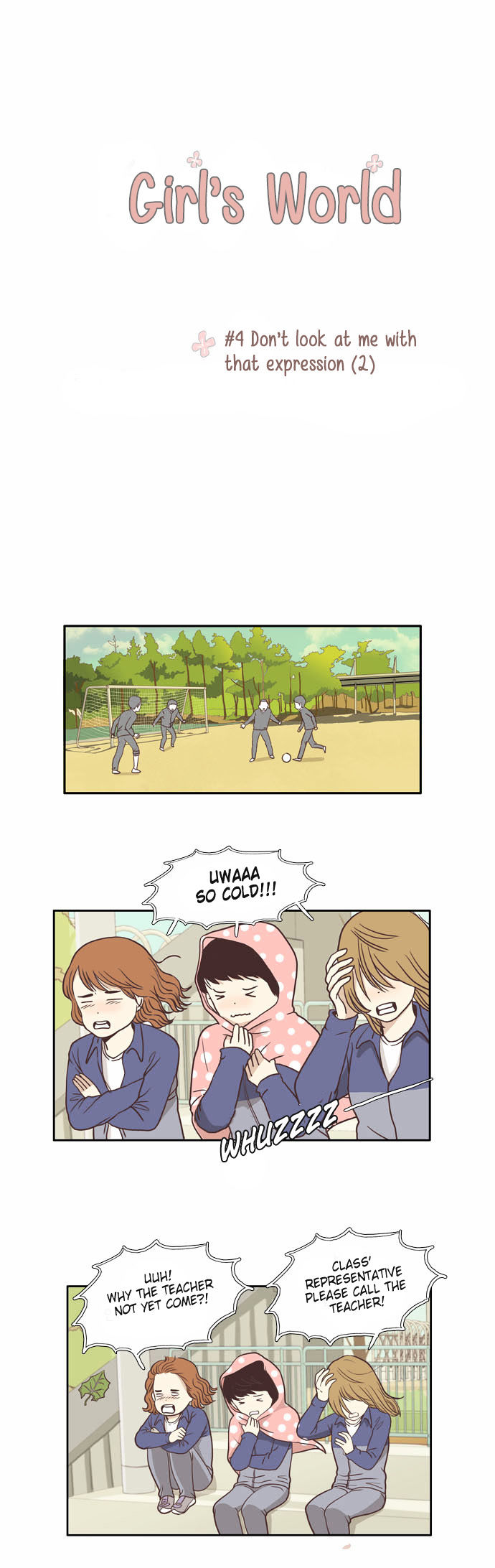 Girl's World Chapter 4 page 1 - Chapter 4 : Don't look at me with that expression (2)