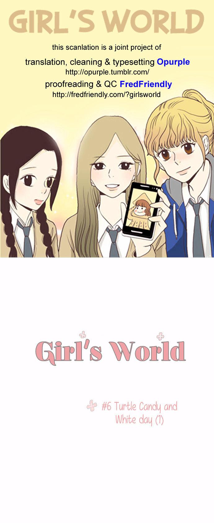 Girl's World Chapter 6 page 1 - Chapter 6 : Turtle Candy for White Day (1)