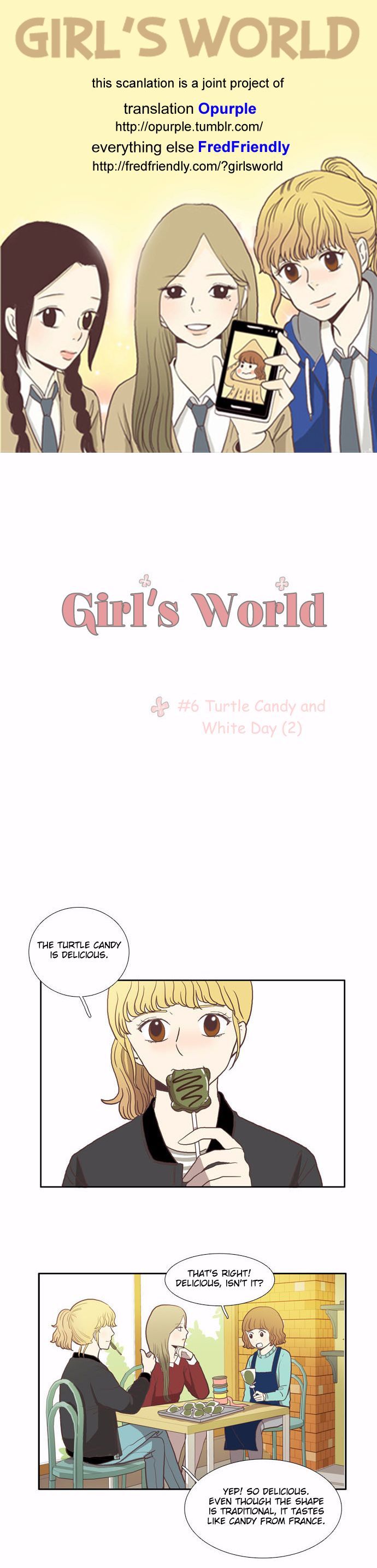Girl's World Chapter 7 page 1 - Chapter 7 : Turtle Candy for White Day (002)