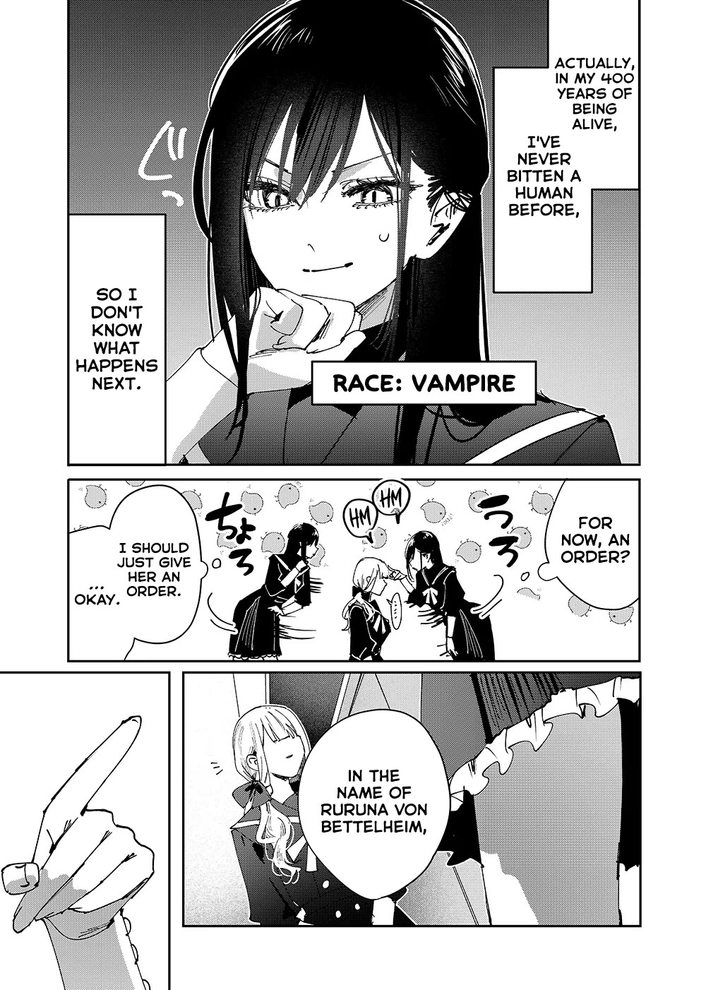 Girls x Vampire Chapter 1 page 4 - Chapter 1: Ruruna-sama Rules