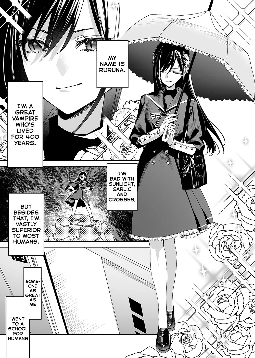Girls x Vampire Chapter 3 page 1 - Chapter 3: Ruruna-sama Pushes Her Luck