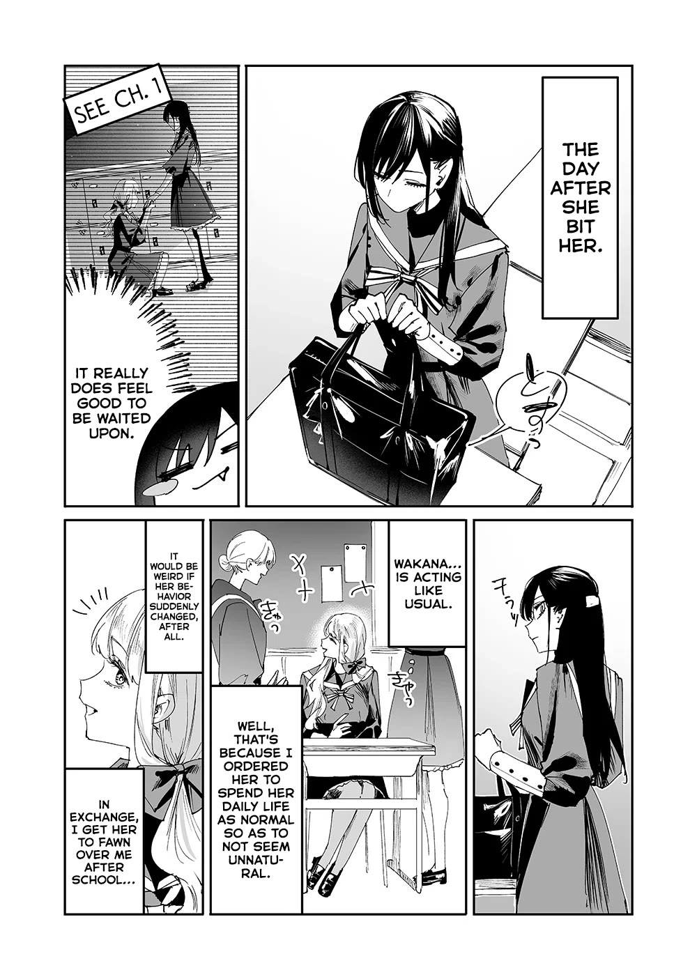 Girls x Vampire Chapter 3 page 4 - Chapter 3: Ruruna-sama Pushes Her Luck