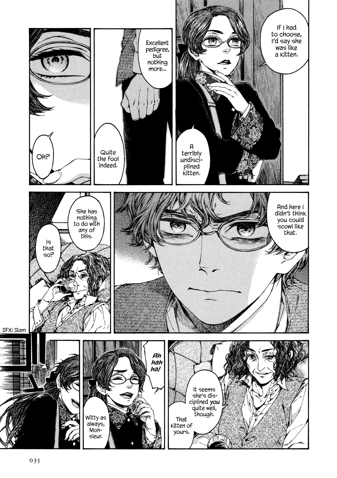 Gisele Alain Chapter 25.2 page 6 - Chapter 25 v2 : Does the eagle never stoop to catch the fly?