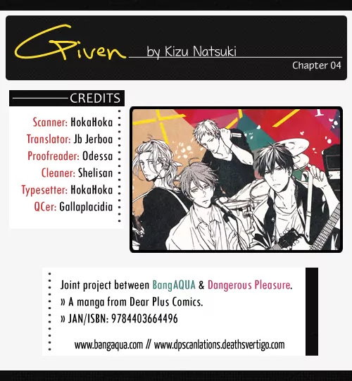 Given Chapter 4 page 1 - Chapter 4