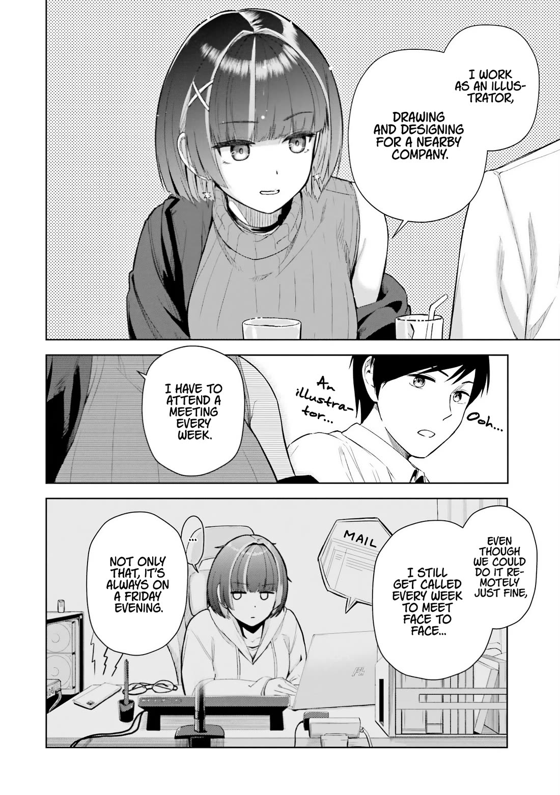 Gloomy Neighbor at the Standing Bar Chapter 1 page 22 - Chapter 1