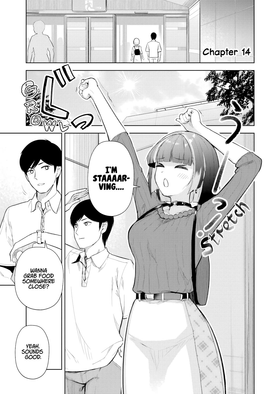 Gloomy Neighbor at the Standing Bar Chapter 14 page 1 - Chapter 14