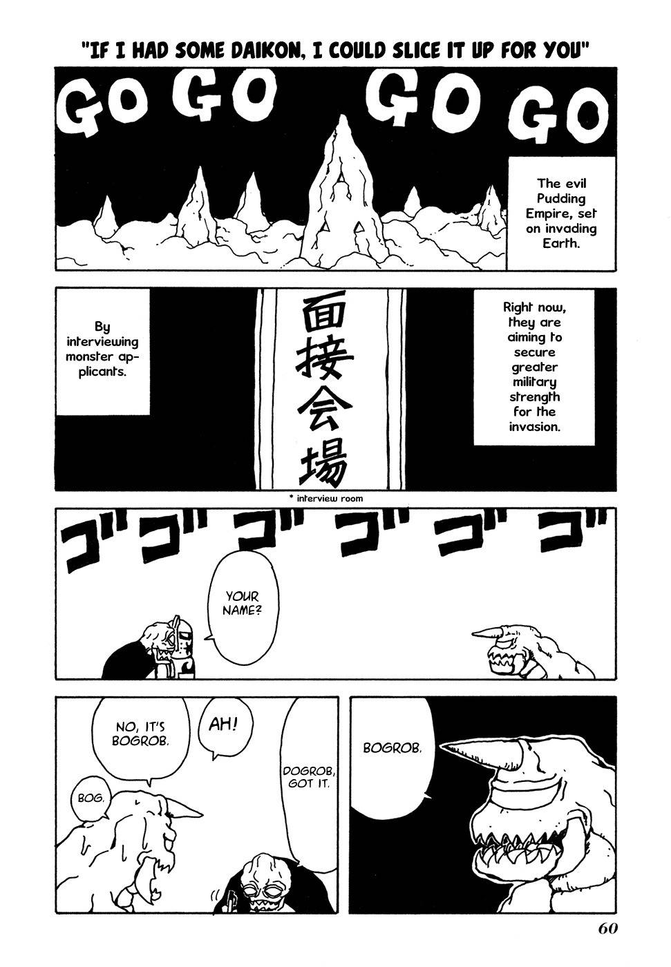 Go Go! Purin Teikoku Chapter 11 page 1 - Chapter 11: If I Had Some Daikon, I Could Slice It Up for You