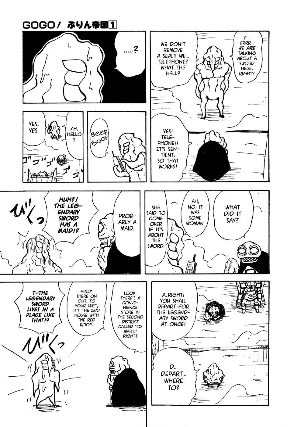 Go Go! Purin Teikoku Chapter 17 page 2 - Chapter 17: Oh Boy, You Sure Caught Me with My Pants Down