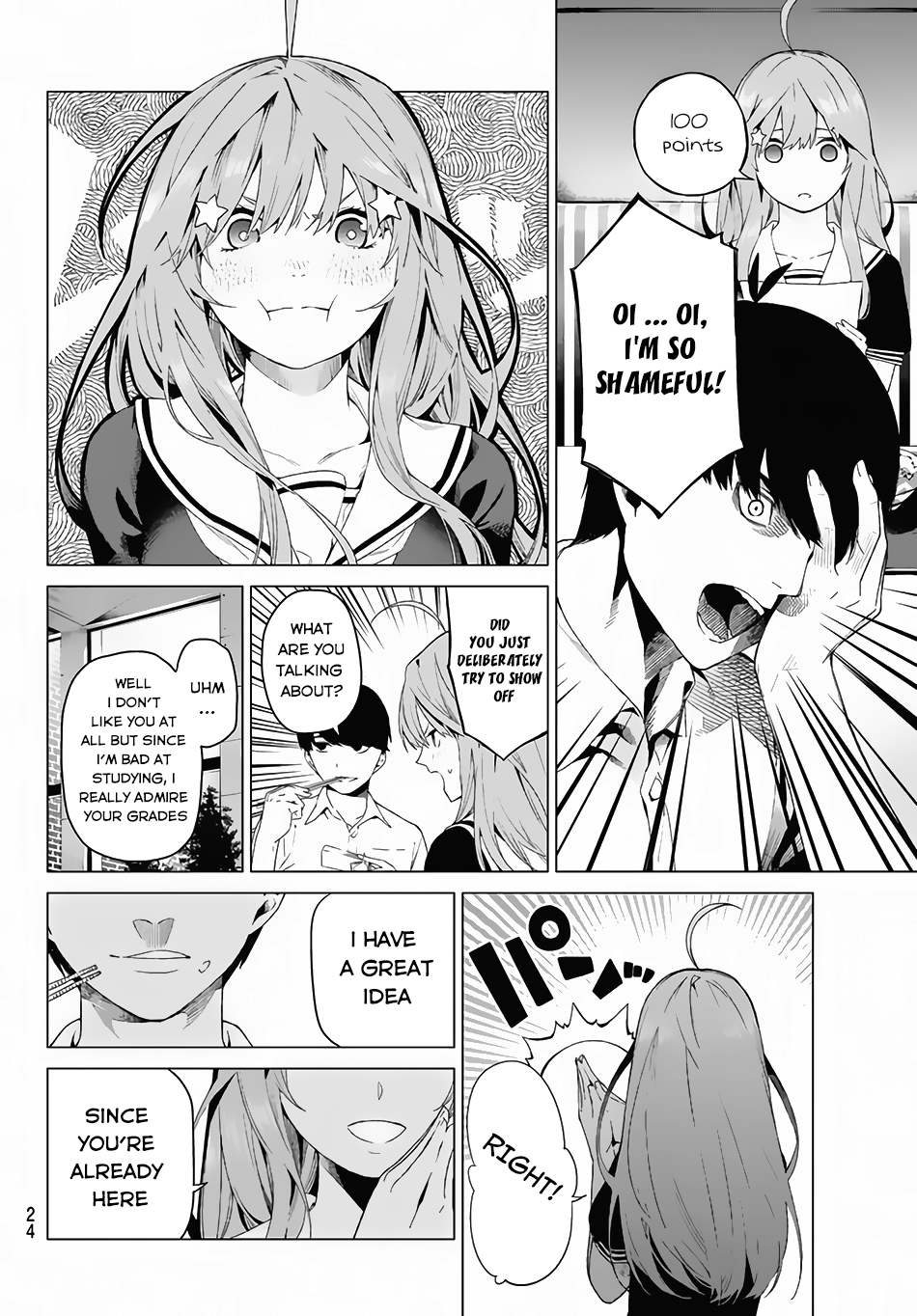 Go-Toubun no Hanayome Chapter 1 page 11 - Chapter 1: Five Equal Brides