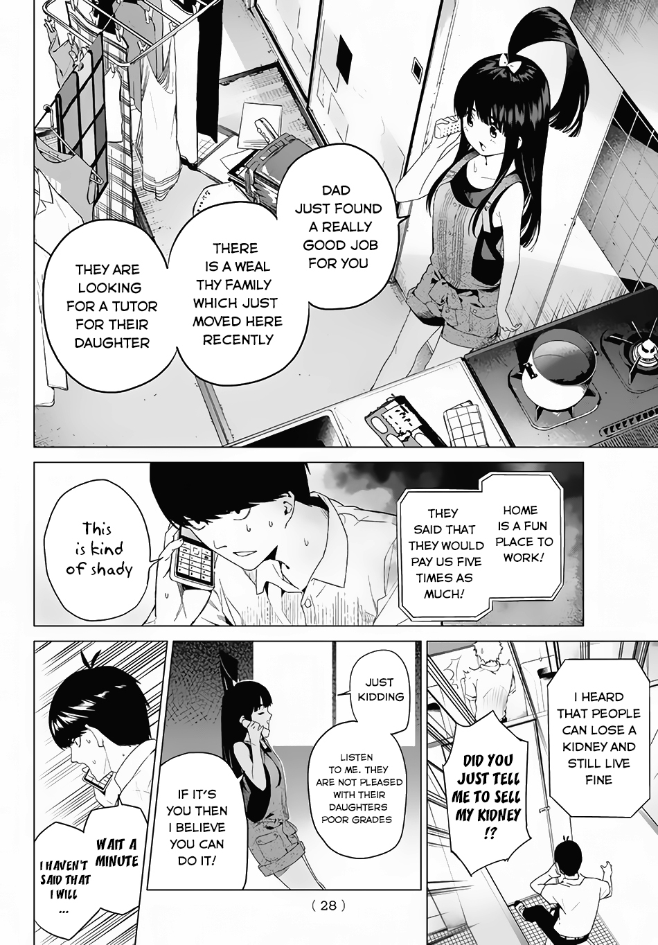 Go-Toubun no Hanayome Chapter 1 page 15 - Chapter 1: Five Equal Brides