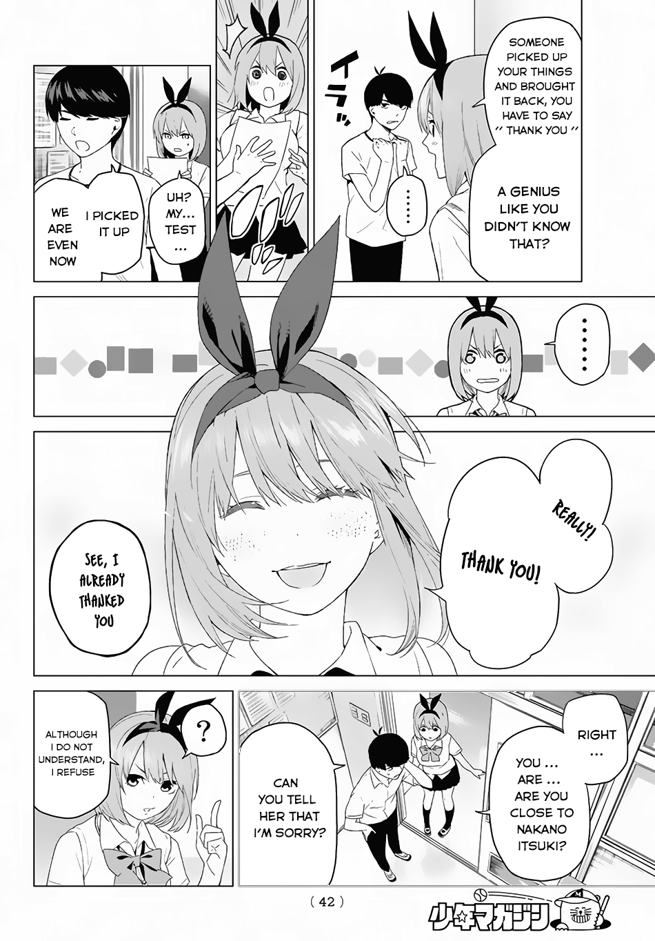 Go-Toubun no Hanayome Chapter 1 page 29 - Chapter 1: Five Equal Brides
