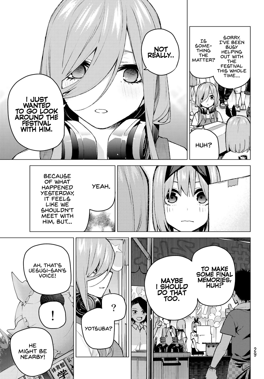 Go-Toubun no Hanayome Chapter 100 page 12 - Chapter 100: The Sunrise Festival - Day 2