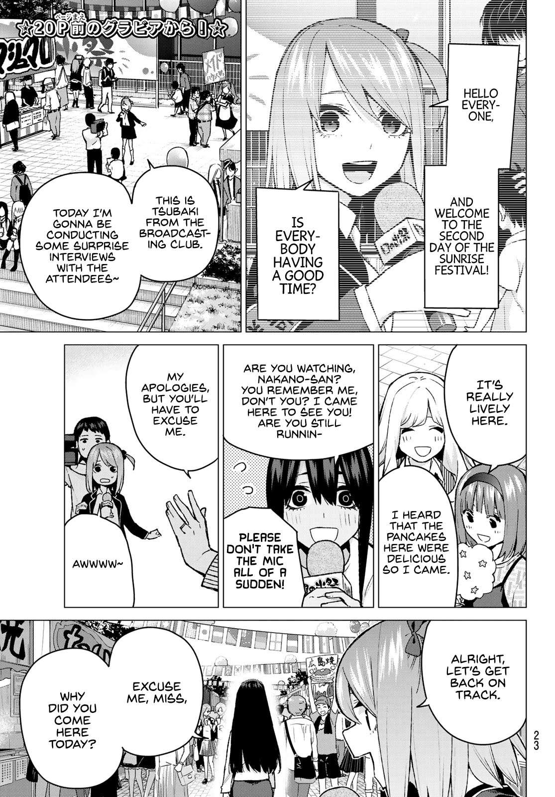 Go-Toubun no Hanayome Chapter 100 page 6 - Chapter 100: The Sunrise Festival - Day 2