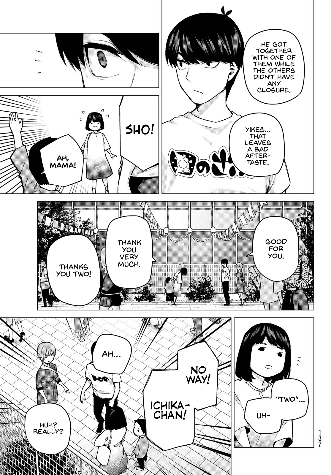 Go-Toubun no Hanayome Chapter 101 page 15 - Chapter 101: The Last Festival - Ichika’s Side ①