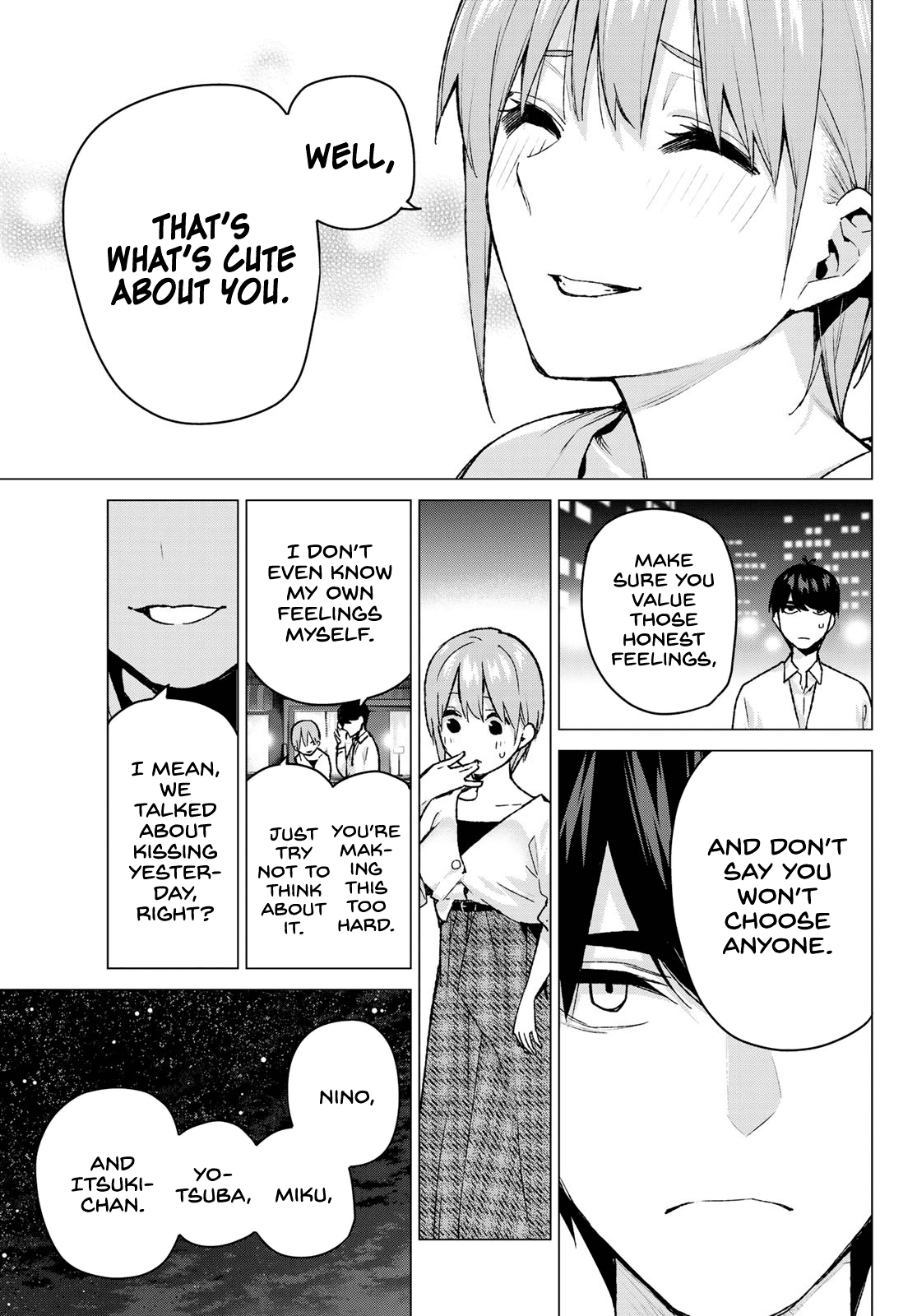 Go-Toubun no Hanayome Chapter 102 page 7 - Chapter 102: The Last Festival - Ichika’s Side ②