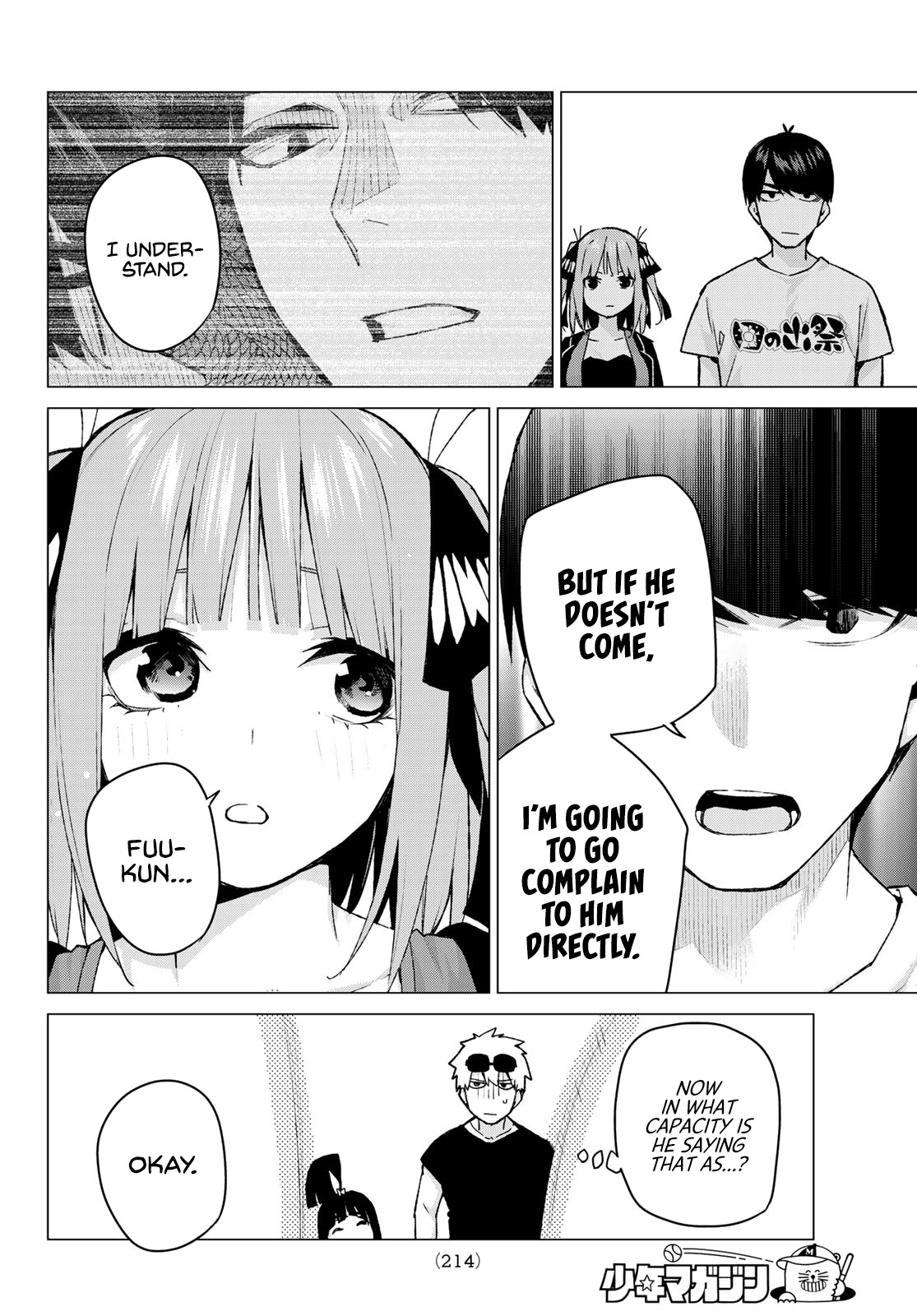 Go-Toubun no Hanayome Chapter 103 page 14 - Chapter 103: The Last Festival - Nino’s Side ①