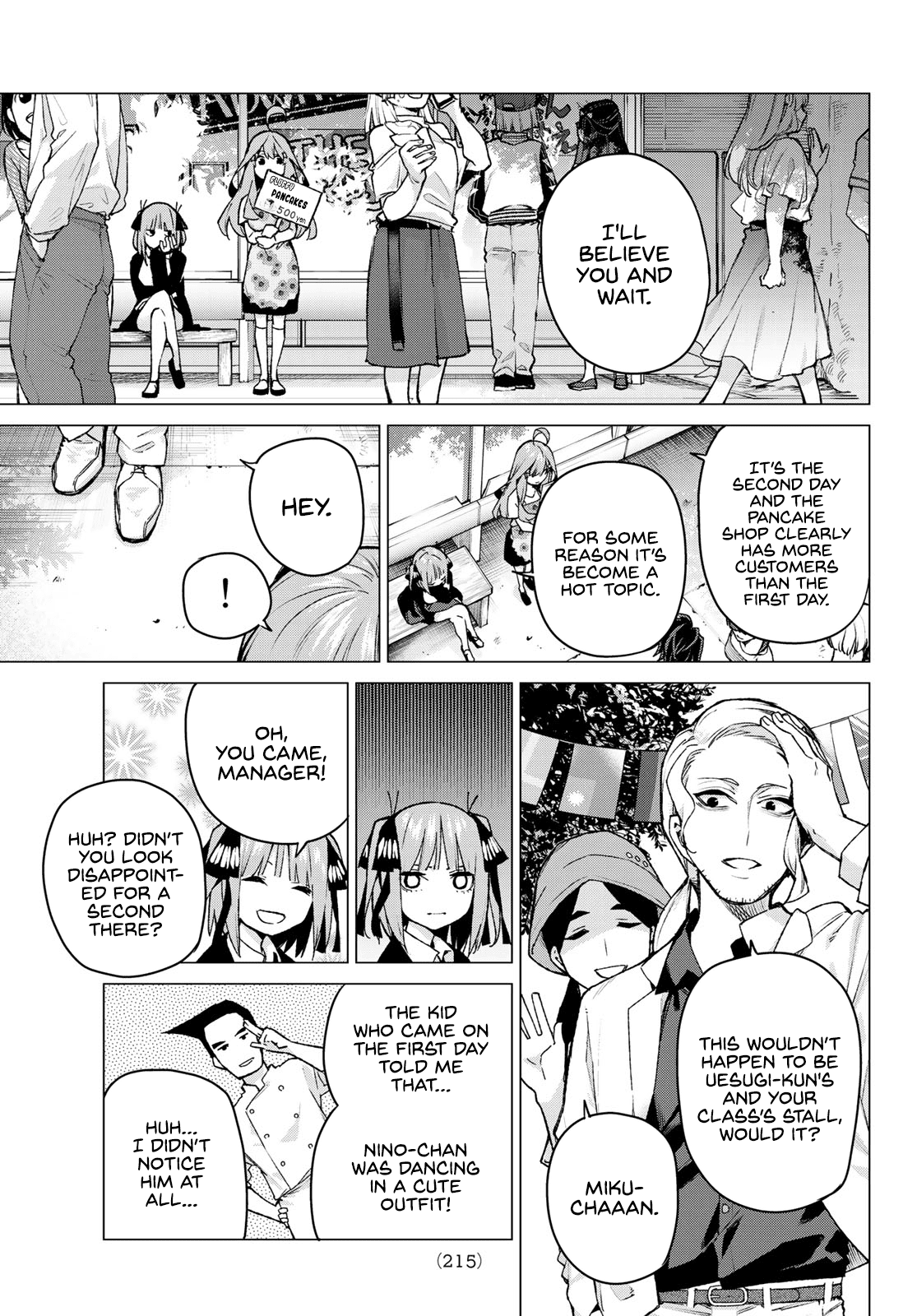 Go-Toubun no Hanayome Chapter 103 page 15 - Chapter 103: The Last Festival - Nino’s Side ①