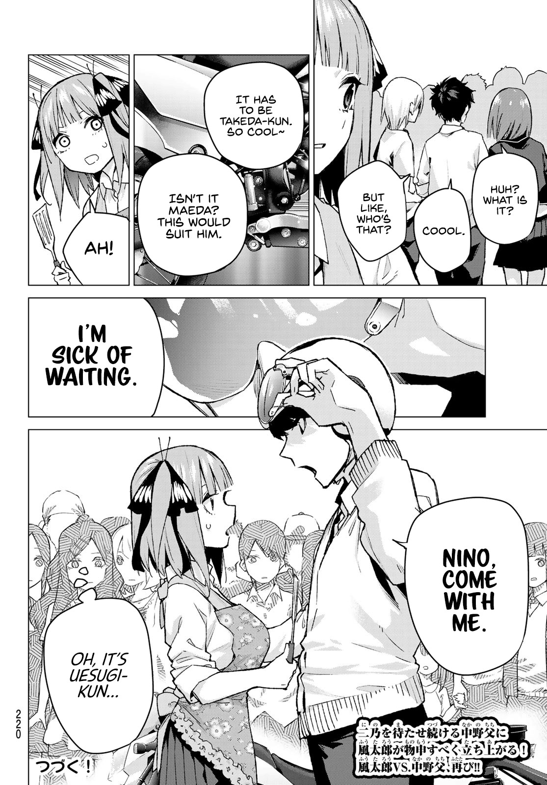 Go-Toubun no Hanayome Chapter 103 page 20 - Chapter 103: The Last Festival - Nino’s Side ①