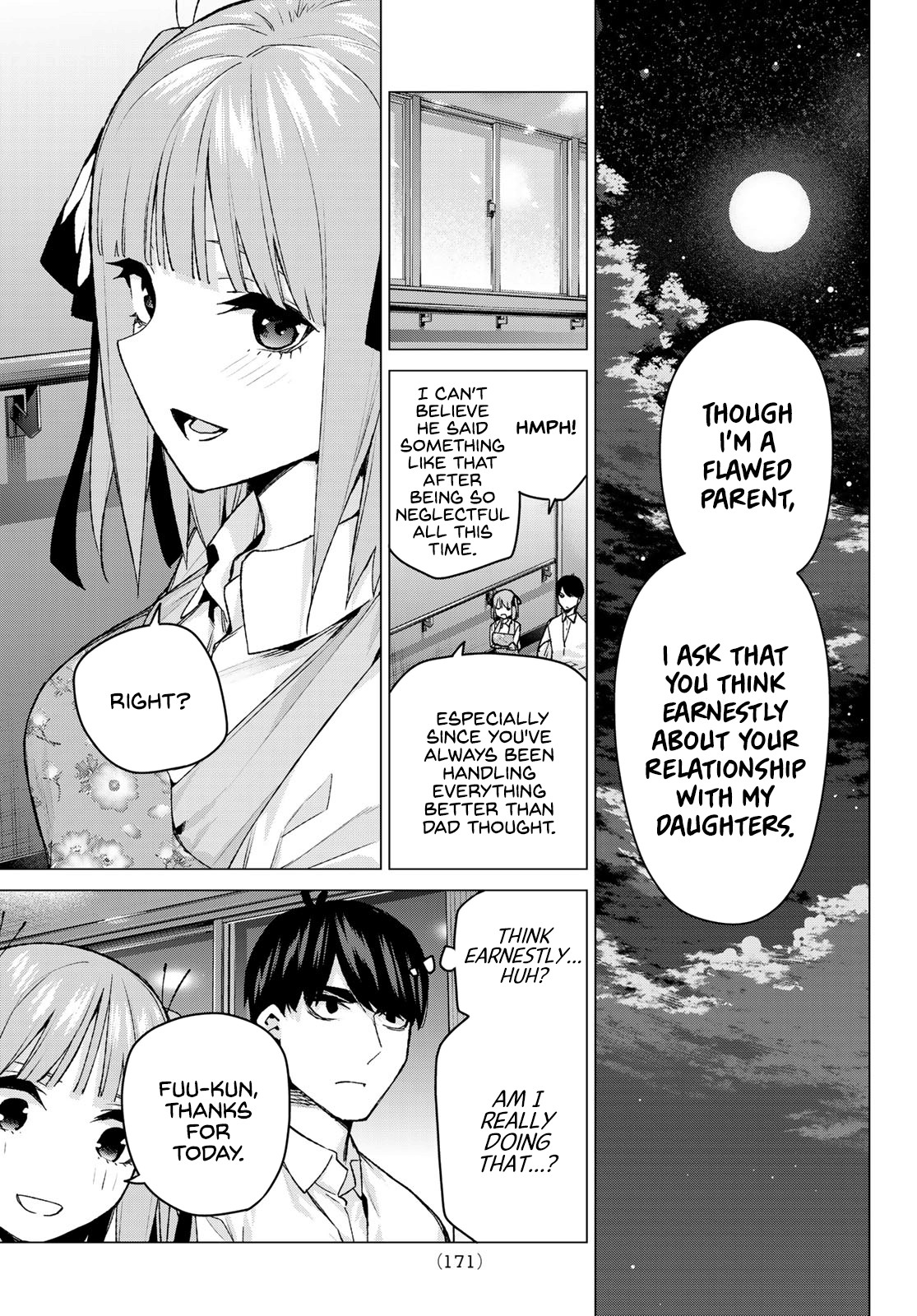 Go-Toubun no Hanayome Chapter 104 page 12 - Chapter 104: The Last Festival - Nino’s Side ②